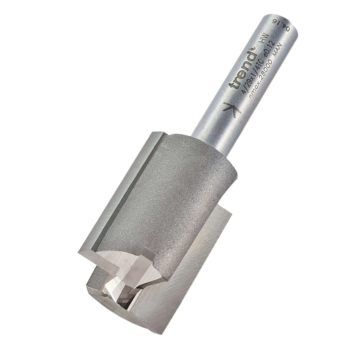 Trend 4/29 18mm Dia x 25mm Two Flute Cutter 1/4" Shank