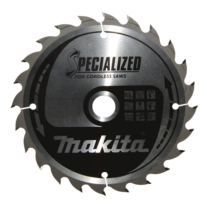 Makita B-32904 Circular Saw Blade, Specialized, TCT, 165x20mm, 24T