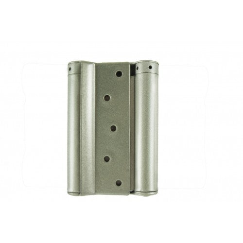 D&E Compact 5in / 125mm Double Action Spring Hinge Silver (pair)