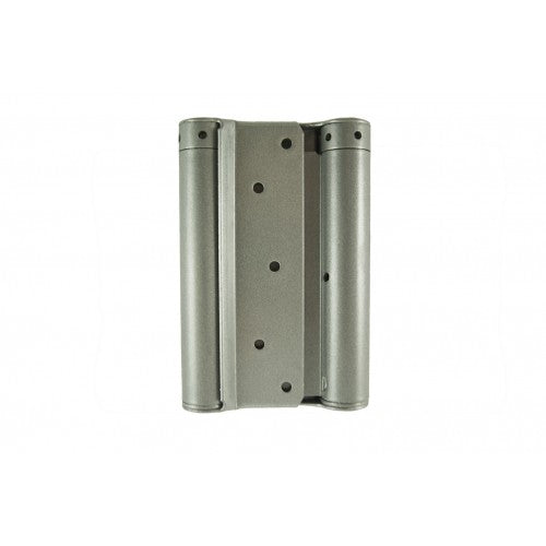 D&E Compact 6in / 150mm Double Action Spring Hinge Silver (pair)