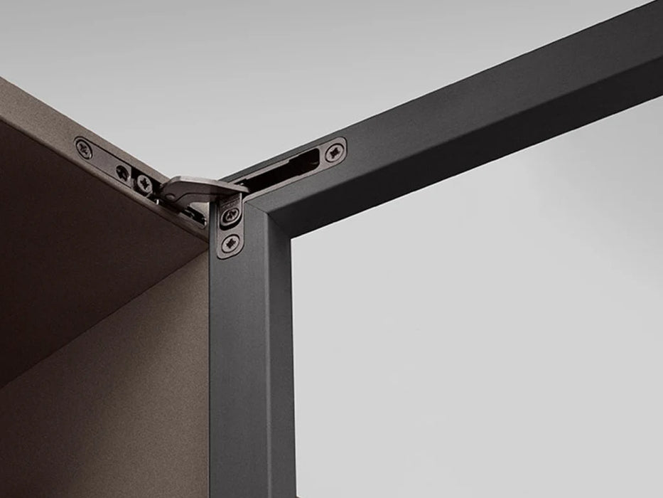 Salice DEL6LP300T Air 26mm Aluminium Profile Titanium Finish 3m