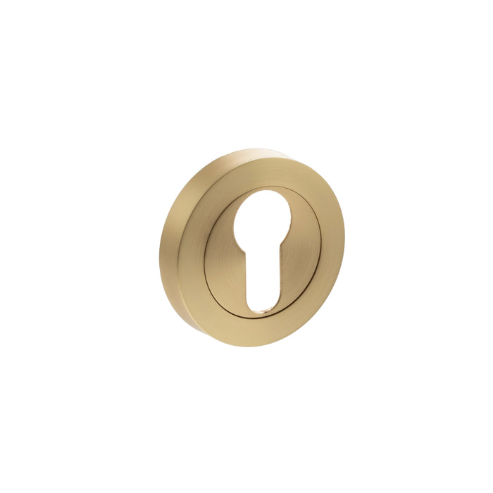 STATUS Euro Profile Escutcheons on Round Rose (Pair)