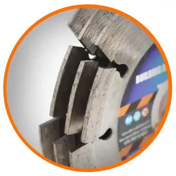 P6-TWC 125mm x 28.5mm x 22.2mm (5") Triple Disc Wall Chasing Diamond Blade