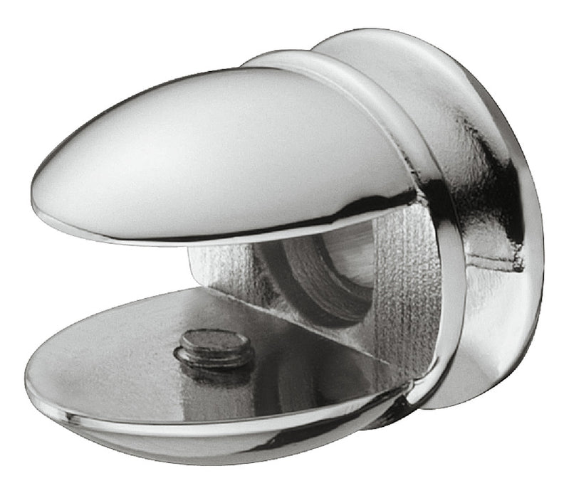 Shelf Support, Clamp Design, Screw Fixing, for 5-7 mm Glass and Wood Thickness