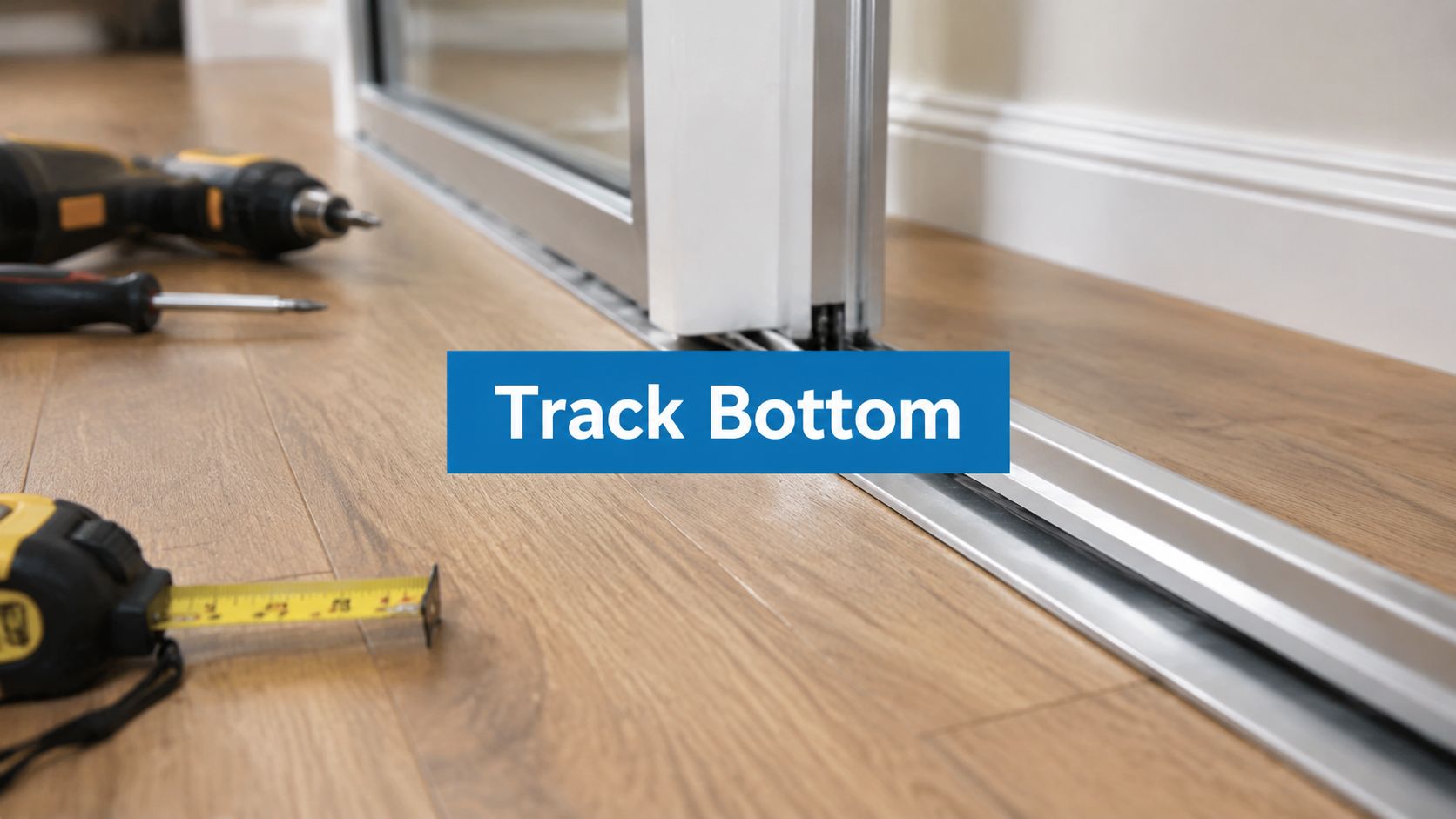 How to Fit a Sliding Door Track Bottom