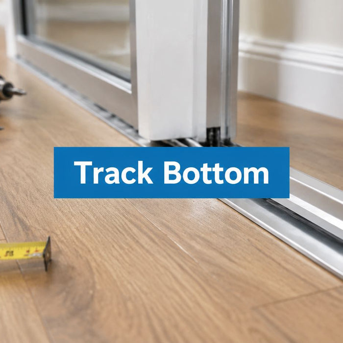 How to Fit a Sliding Door Track Bottom