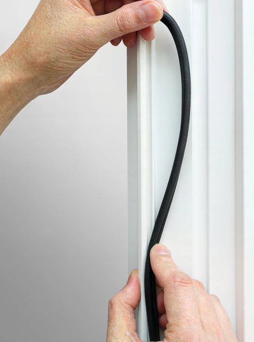 Exitex UPVC Door & Window Replacement Rubber Gasket 6m Black