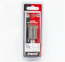 Trend 4/7 x 1/2" TC 22.2mm Diameter x 31mm Two Flute Cutter