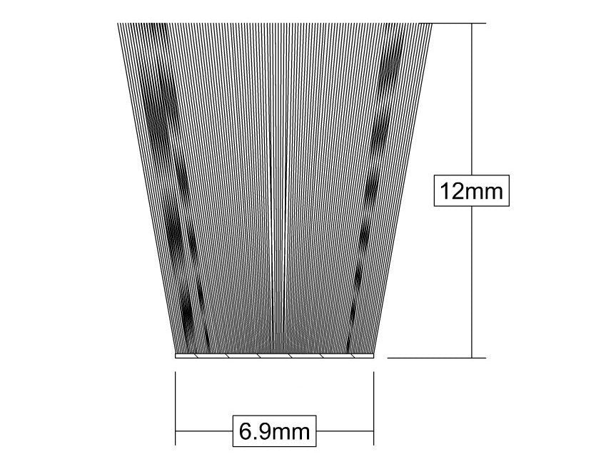 Stormguard 6.9mm x 12mm Grey Brush Pile Without Fin