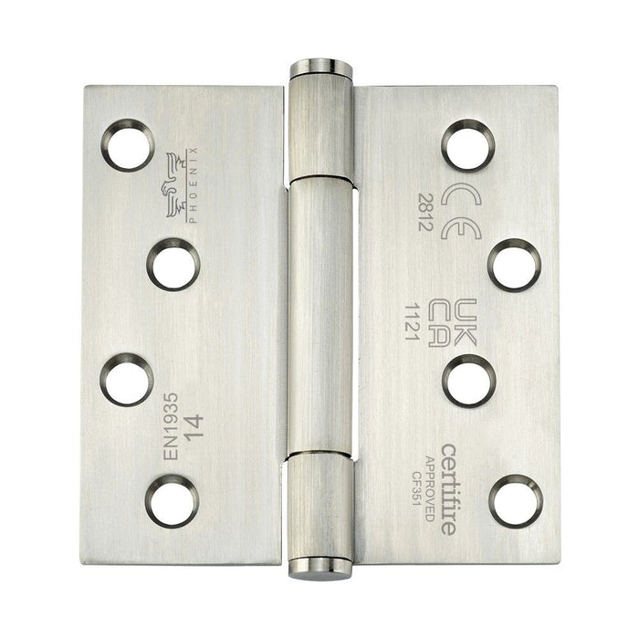 Phoenix 7740 Concealed Bearing Stainless Steel Hinge SSS 102 x 102 x 3mm