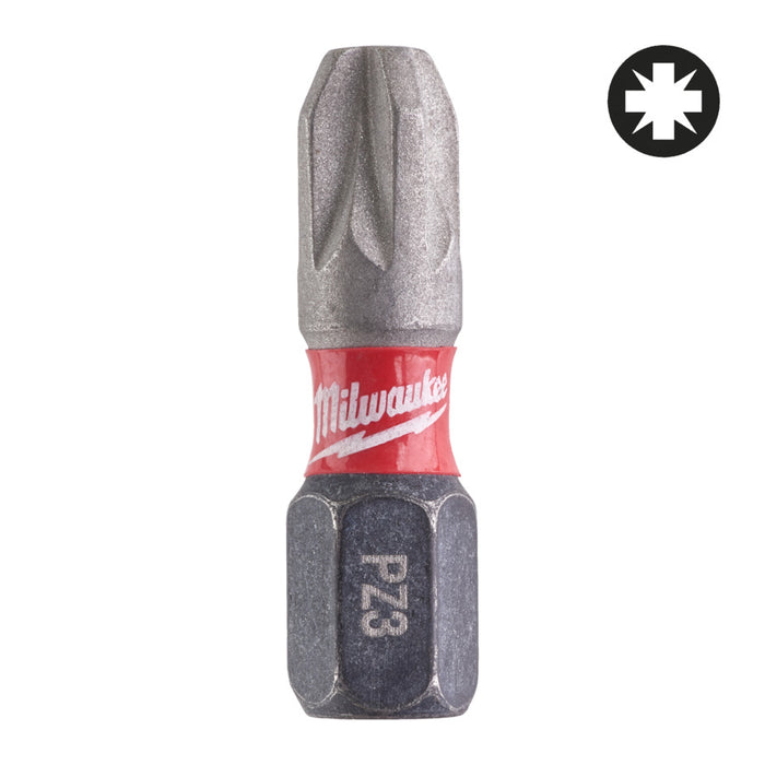 Milwaukee ShockWave Impact Duty PZ3 x 25mm Screwdriving Bit In Tic Tac (25pce)