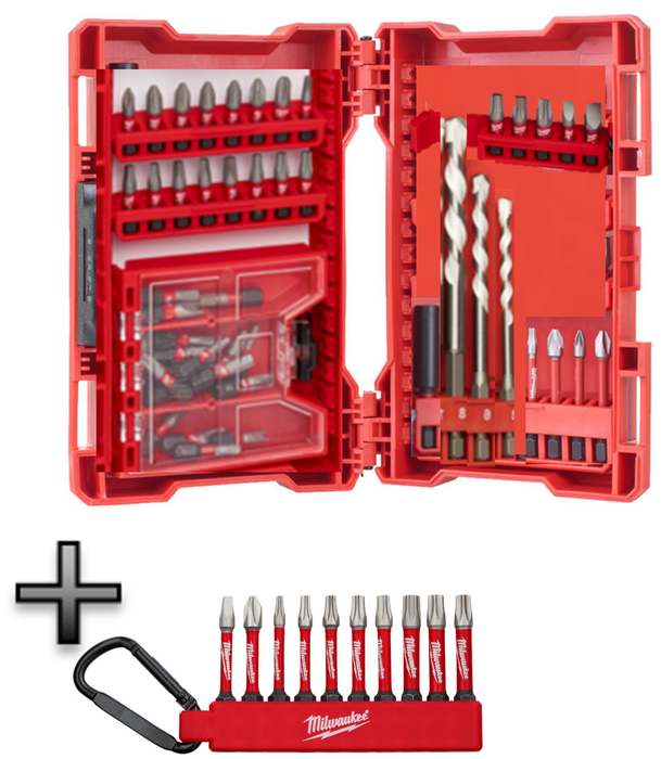 Milwaukee 4932479855 Shockwave Impact Duty Drill & Drive 54 pcs Bit Set