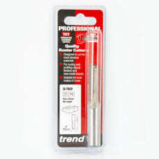 Trend 3/60 x 1/2" TC 10mm Diameter x 35mm Two Flute Router Cutter