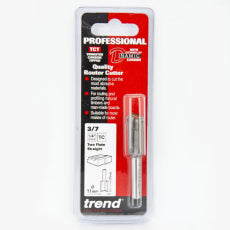 Trend 3/7 x 1/4" TC  11mm Diameter x 25mm Two Flute Cutter