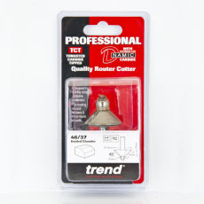 Trend 46/37 1/4" TC - Bearing Guided Chamfer Cutter 45 Degrees