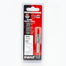 Trend 12/6 1/4" TC 6.3mm Radius Cutter 19mm Cut