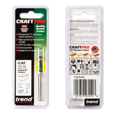 Trend Craft C167 x 1/4" TC 6.35x12.7mm Guided Trimmer Bit