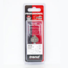 Trend 11/3 1/4" Chamfer V Groove Cutter 45 Degrees 18mm