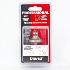 Trend 46/140 x 1/4" TC 9.5mm Radius Bearing Guided Ovolo Cutter