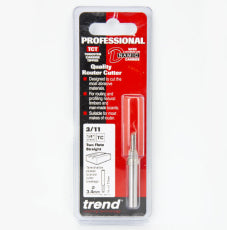 Trend 3/11 1/4" TC Two flute cutter 3.4mm diameter