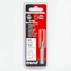 Trend 3/01 x 1/4" 4mm Diameter x 11mm Two Flute Cutter