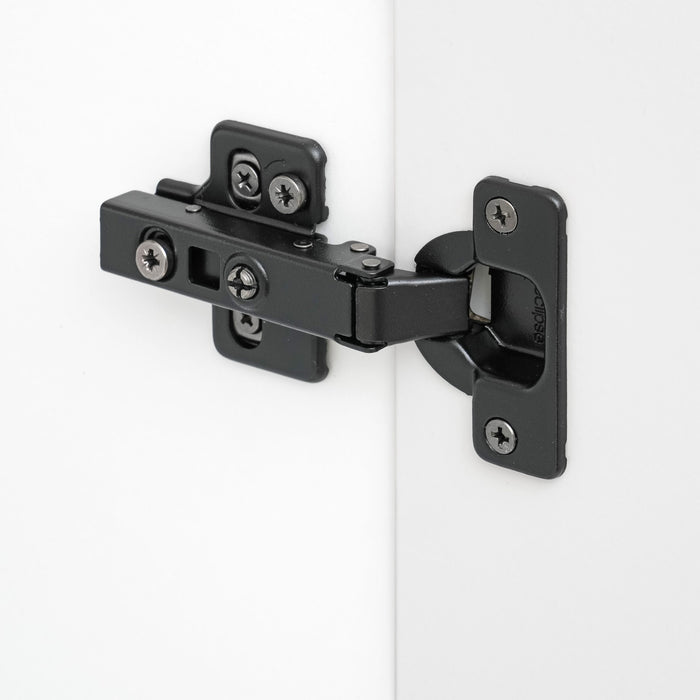 Eclipse Matt Black 3D Adjustable Cabinet Soft Close Hinge 105 Degree