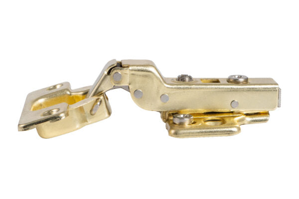 Eclipse Satin Brass 3D Adjustable Cabinet Soft Close Hinge 105 Degree