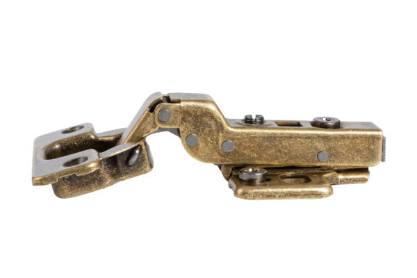 Eclipse Aged Brass 3D Adjustable Cabinet Soft Close Hinge 105 Degree