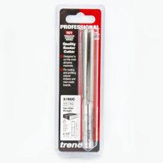 Trend 3/86C x 1/2" TC 12.7mm Diameter x 75mm Two Flute Router Cutter