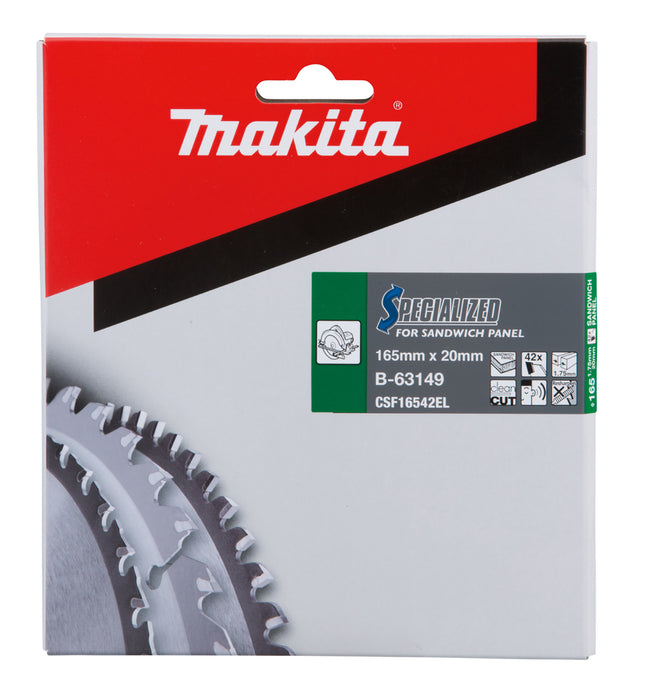 Makita B-63149 Circular Saw Blade Specialized T.C.T 165x20x42T