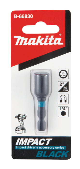 Makita Magnetic Nutsetter Impact Black, 1/4" x 50 mm