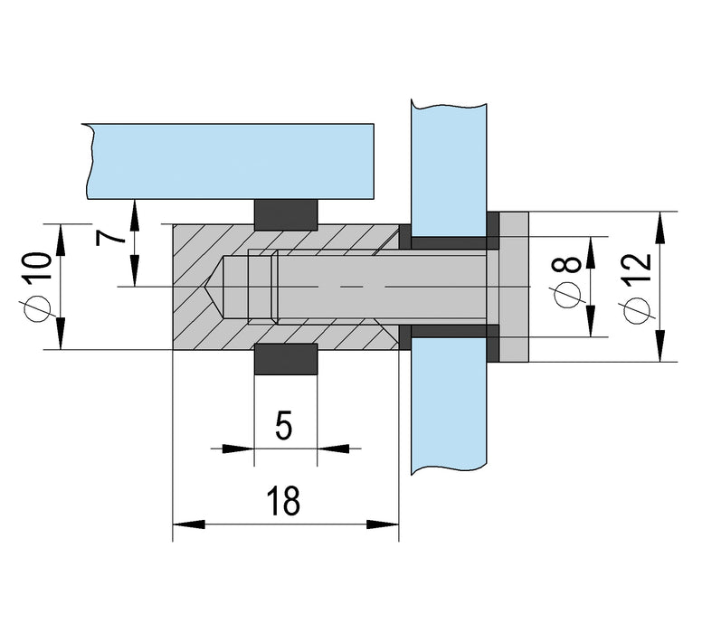 Bohle Glass Shelf Support