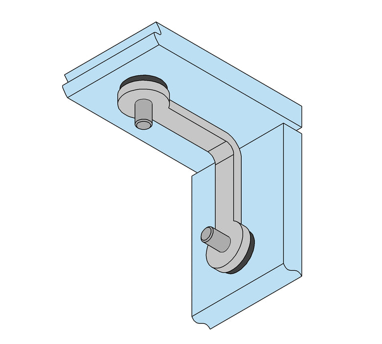 Bohle 2-sided Glass Corner Connector