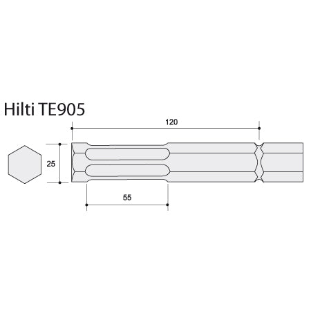 500mm Point for Hilti TE905 Breaker