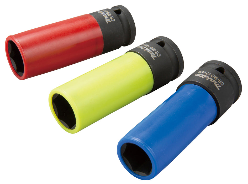 Makita E-12354 Impact deep socket set, 3 pcs