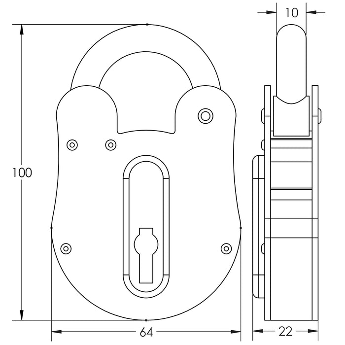 Fire Brigade Padlock