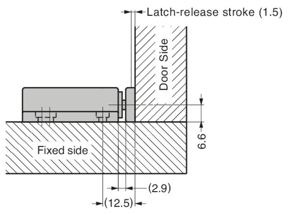 Sugatsune MC-28 Non Magnetic Touch Latch