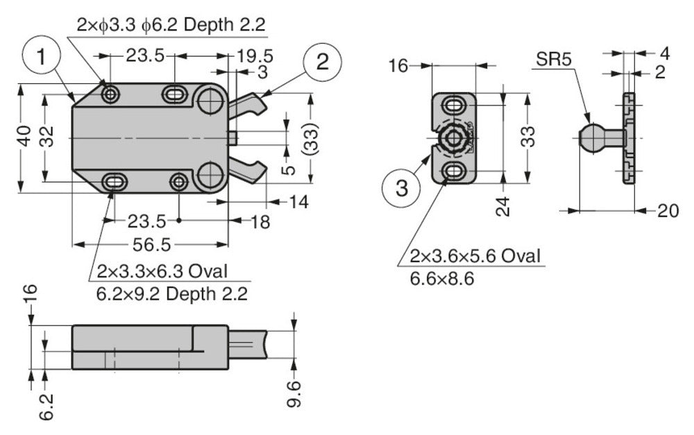 Sugatsune MC-37F Non Magnetic Touch Latch