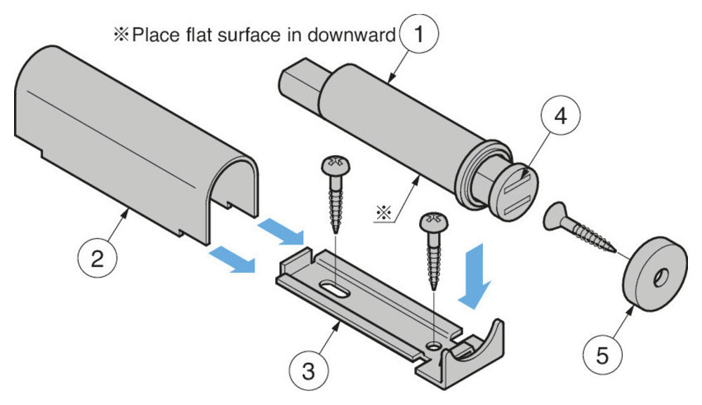 Sugatsune MC-S60 Chrome Plated Surface Fix Magnetic P2O Catch