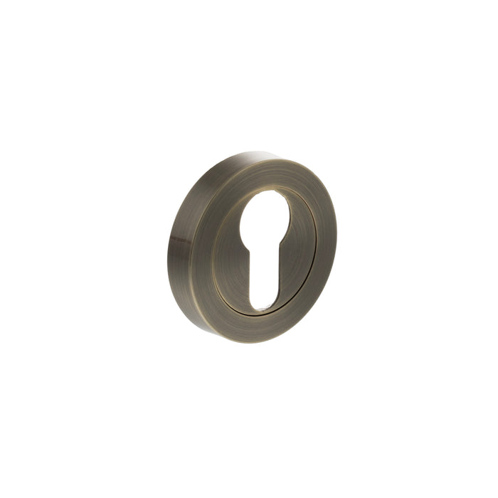 STATUS Euro Profile Escutcheons on Round Rose (Pair)