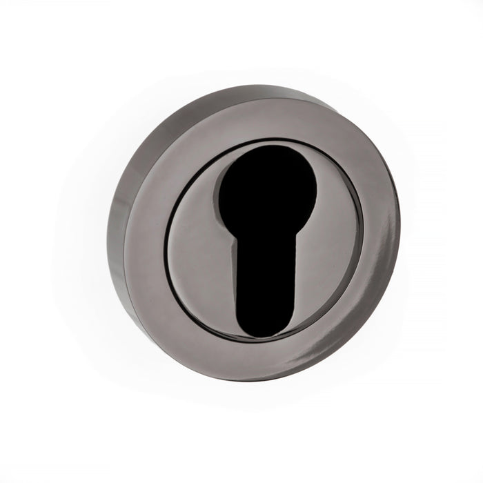 STATUS Euro Profile Escutcheons on Round Rose (Pair)
