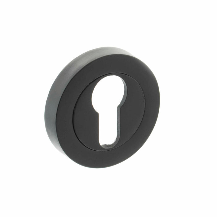 STATUS Euro Profile Escutcheons on Round Rose (Pair)