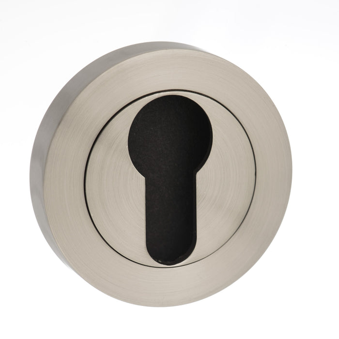 STATUS Euro Profile Escutcheons on Round Rose (Pair)