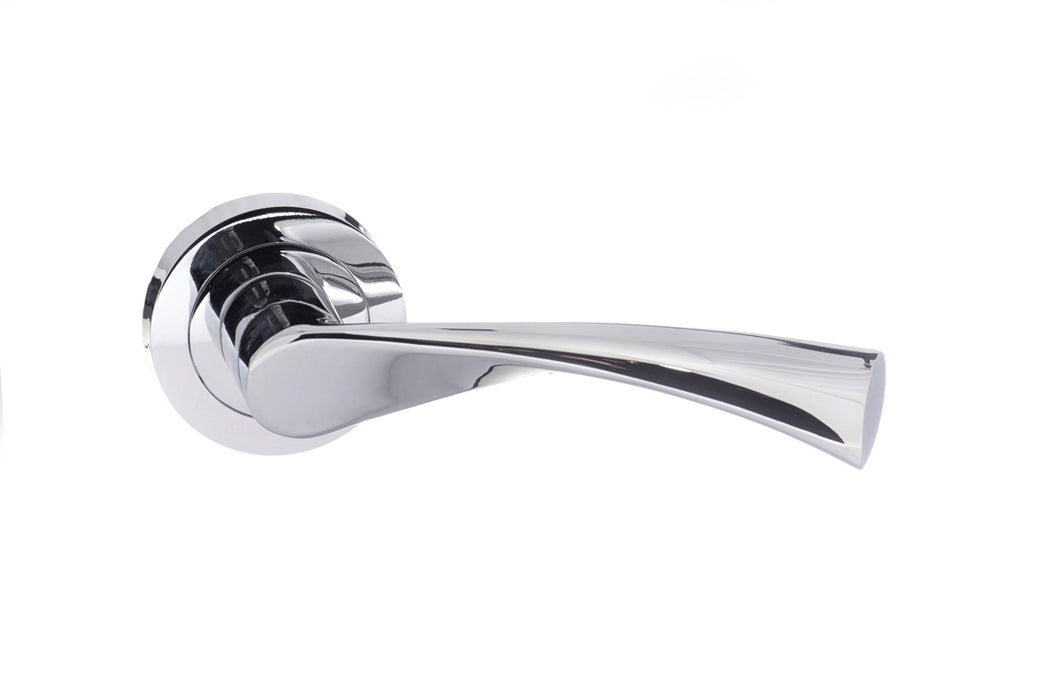 STATUS Colorado Lever Door Handle On Round Rose