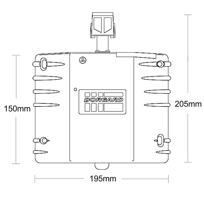 FIRECO Dorgard DG2000 Door Hold Open Device C/W Standard Flat Floorplate