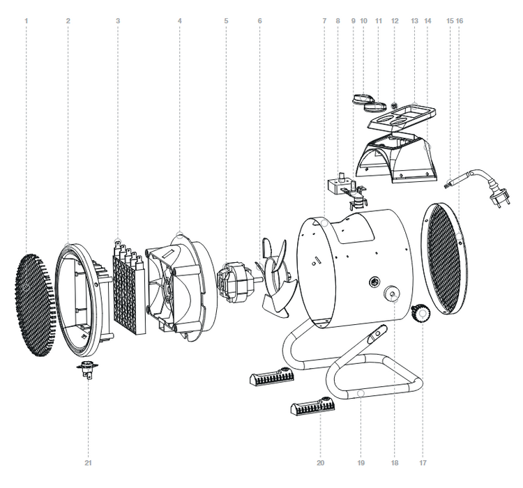 Jefferson PTC Heater 2.0 Kw 230v
