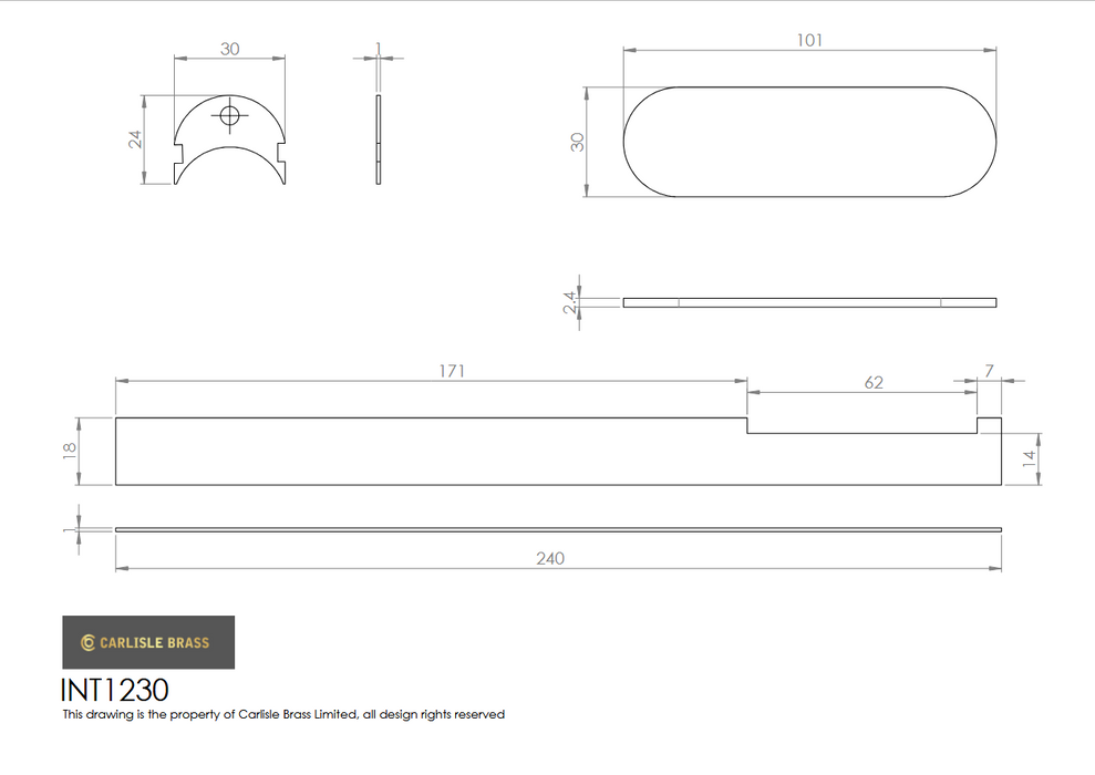 Ceam Concealed Hinge Intumescent Fire Pack