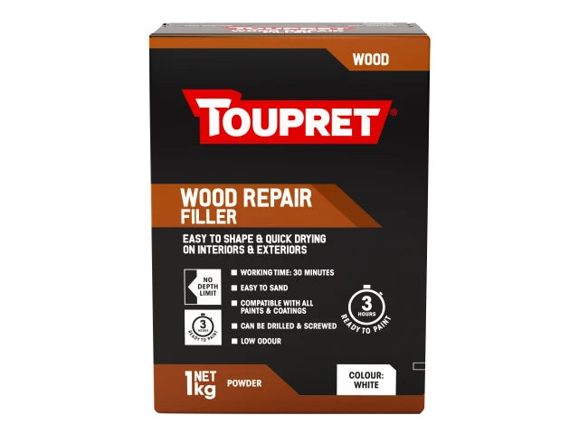 Toupret Wood Repair Filler White 1kg