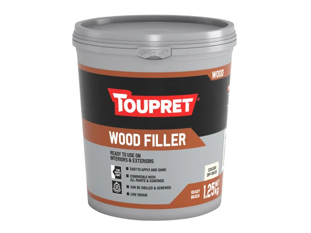 Toupret Ready Mix Wood Filler 1.25kg