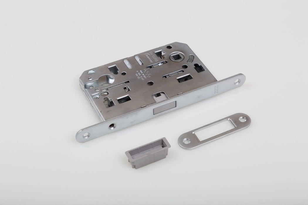 Magnetic Euro Profile Sashlock 60mm Backset Satin Chrome